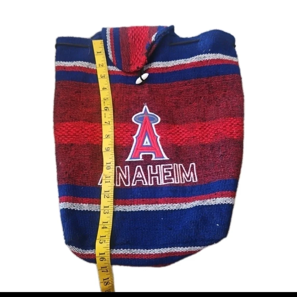 Los Angeles Angels Unisex MLB Zerape Poncho Style Lightweight Backpack